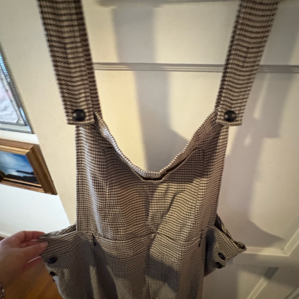 Cider Brown Checkered jumpsuit